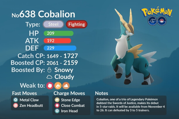 Cobalion Pokémon