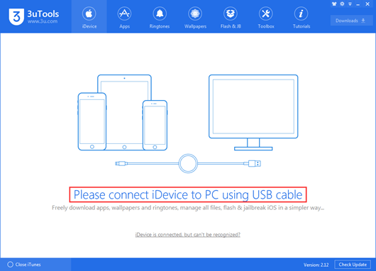 connect idevice to pc