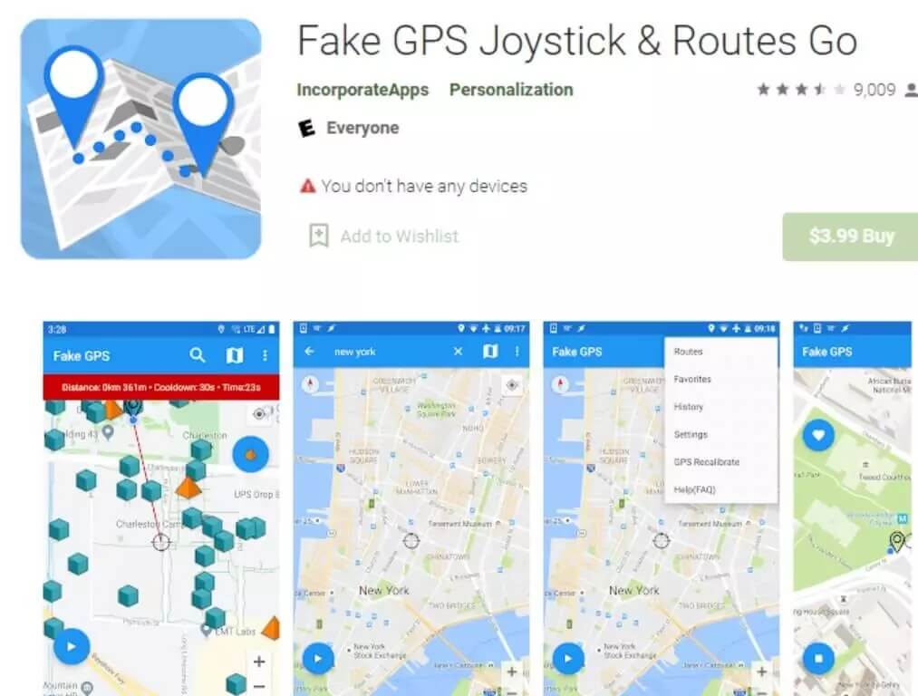 Fake GPS Joystick