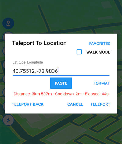 change location with Fake GPS Location