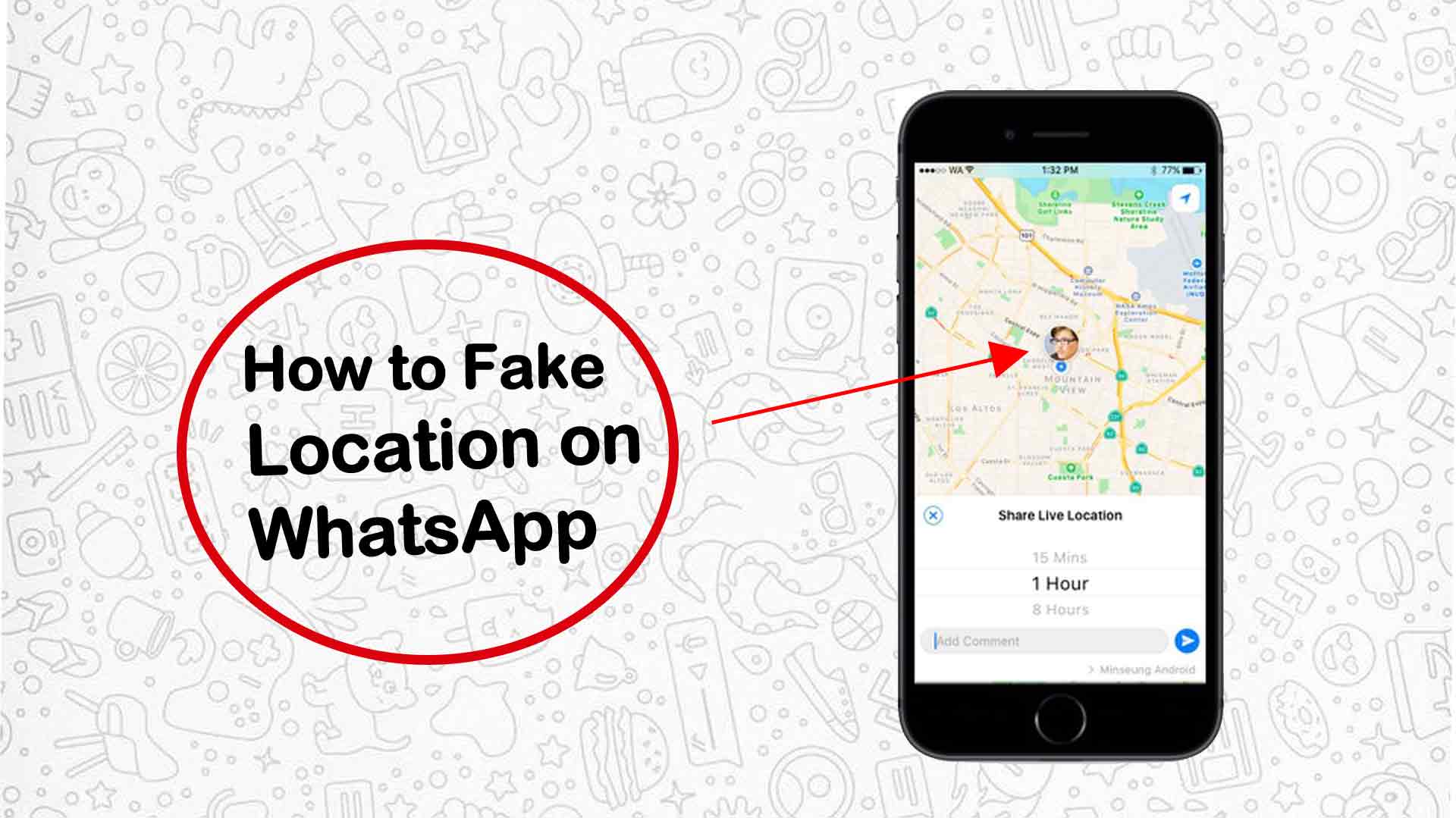 Can you share a fake live location?