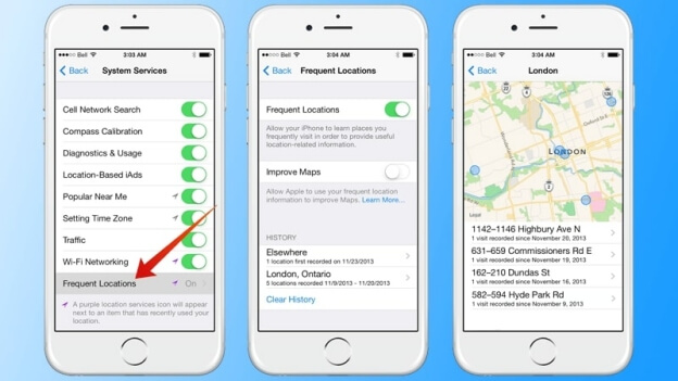 steps for how to see if someone checked your location On iPhone