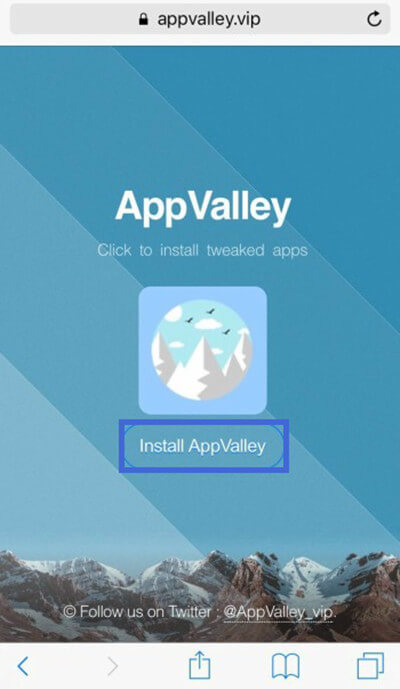 download AppValley to iPhone