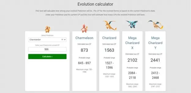 Pokemon Go CP Calculator