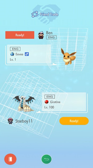 Pokémon friend trade