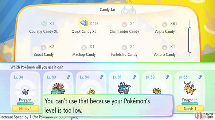 Pokémon GO Candy type