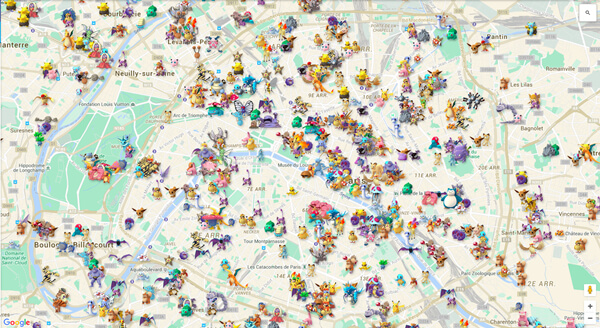 Pokémon GO location maps