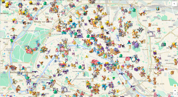 Pokémon GO location maps for how to get charmander in pokemon go