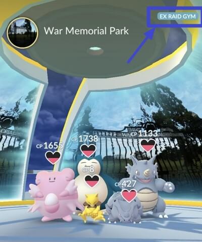 pokemon ex raid gyms