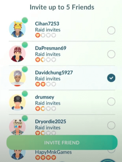 pokemon go invite