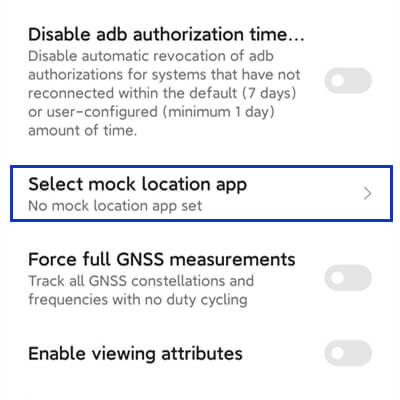 select mock location app