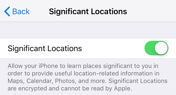 siginificant locations functions