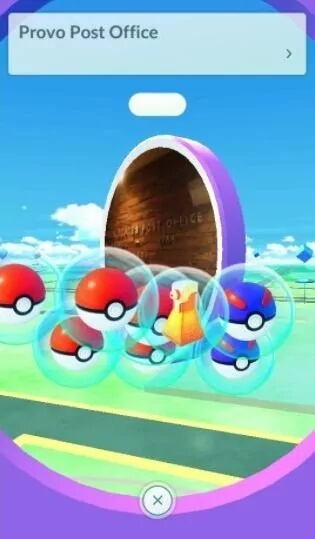 spinning PokéStops and Gyms