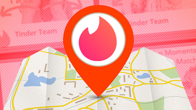 Mapa lokalizacji Tinder