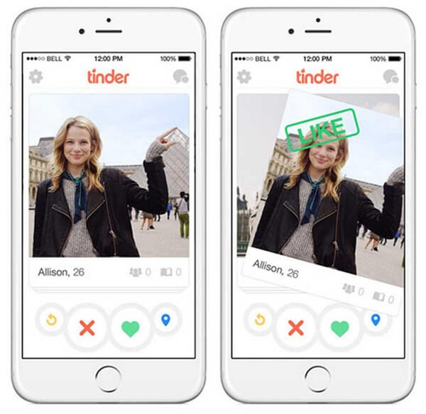 Tinder przesuń w prawo