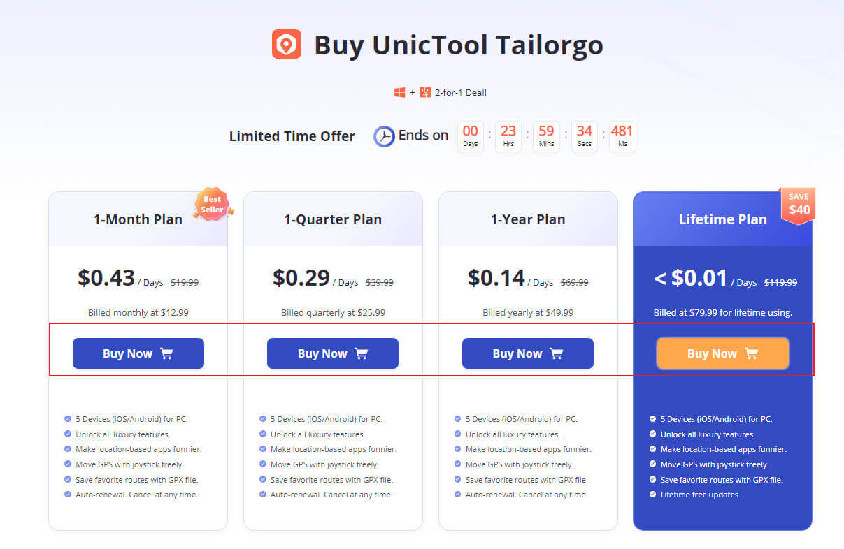 unictool coupon code step 3
