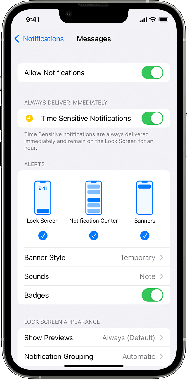 Messages-Notifications-Settings