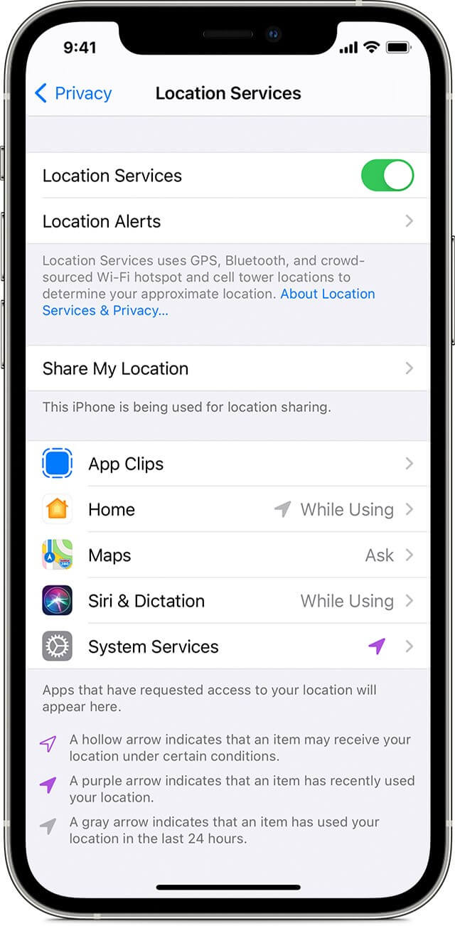 Turn-off-Location-Services