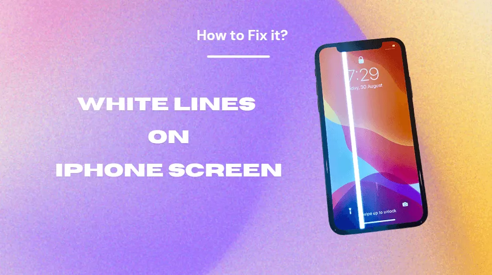 Iphone lines screen vertical white after why apple happen problem suddenly user appeared bought days