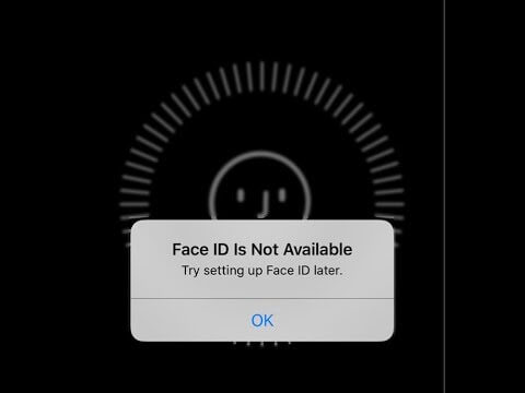 causes for face id not working
