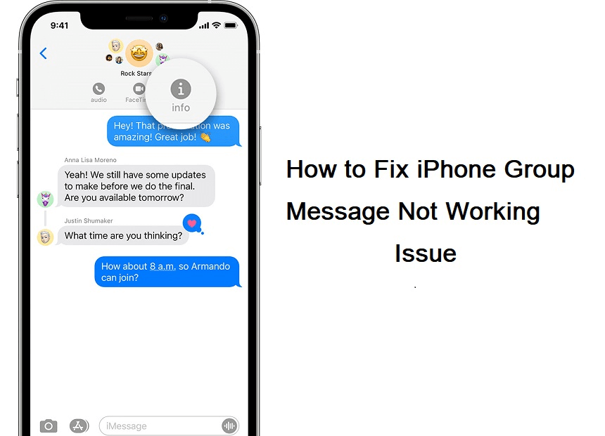 fix iphone group message not working