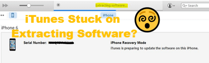 iTunes stuck on Extracting Software