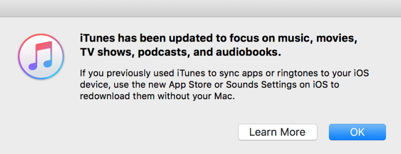 Update iTunes on Mac