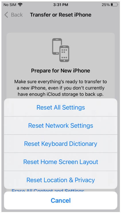 restart iphone