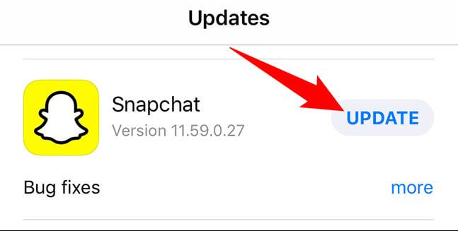update-snapchat-version
