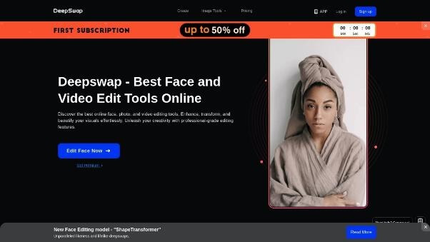 deepswap ai face swap tool