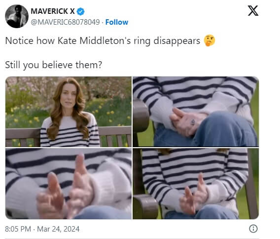 kate middleton deepfake ring