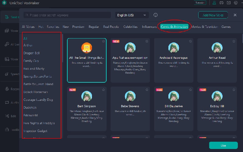 neco arc ai voice generator