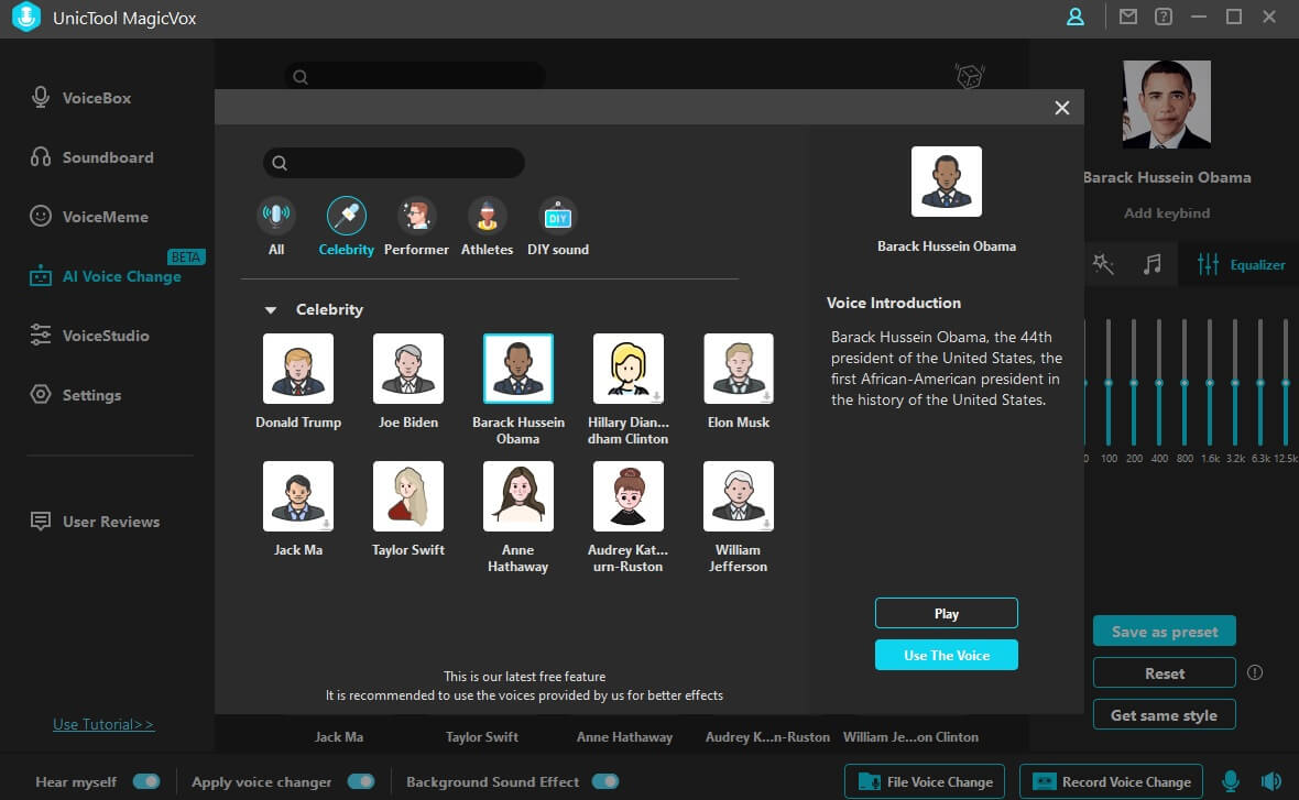 magicvox barack obama ai voice changer