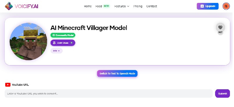 villager ai voice generator