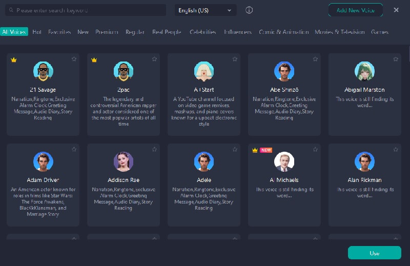 voxmaker shadoe haze ai voice generator