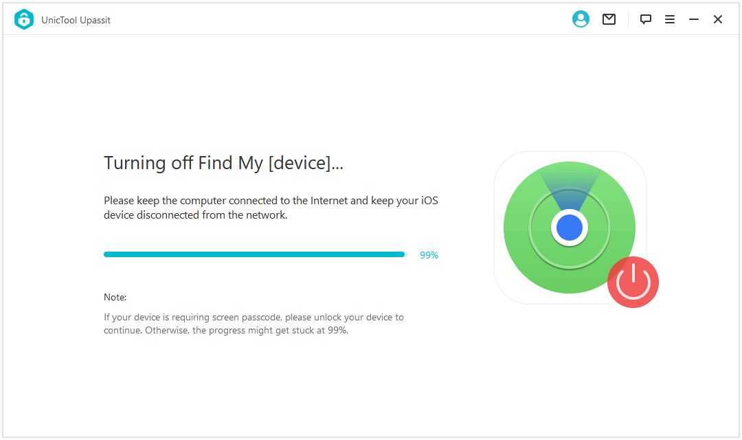 turning off Find My feature