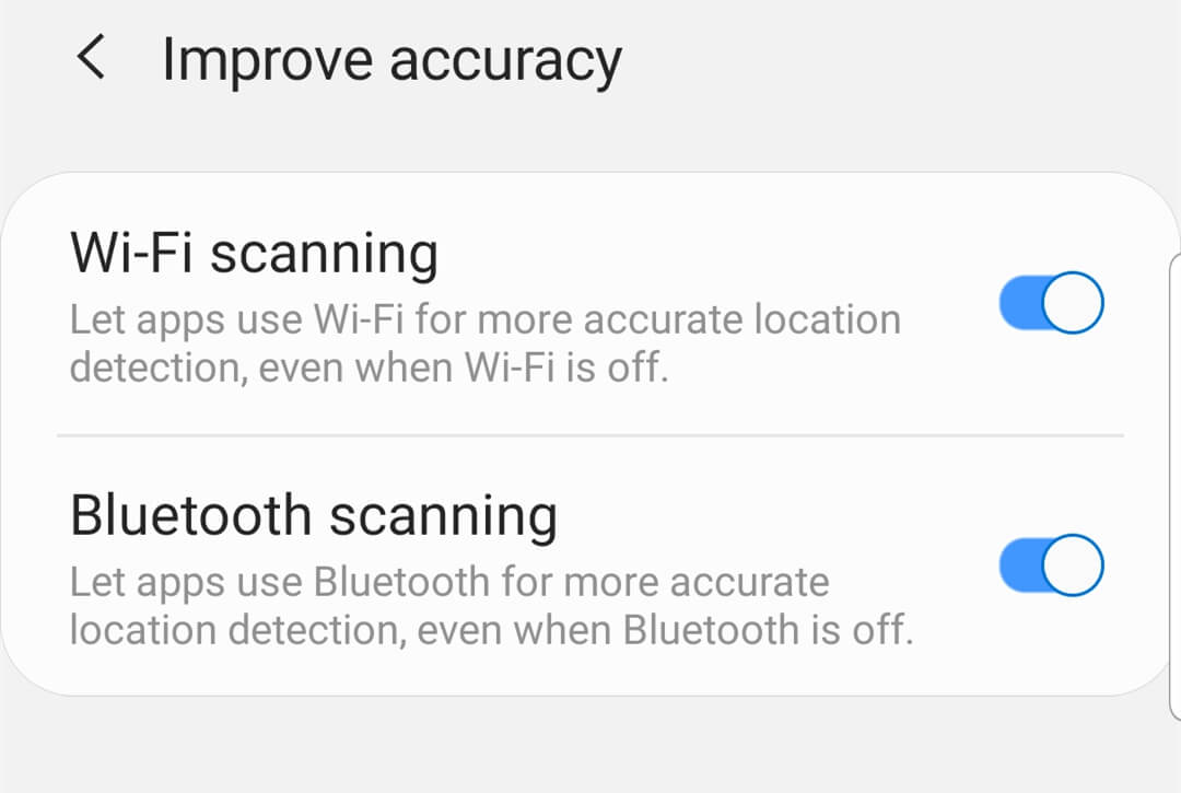 android improved location accuracy