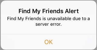 find my friends unavailable