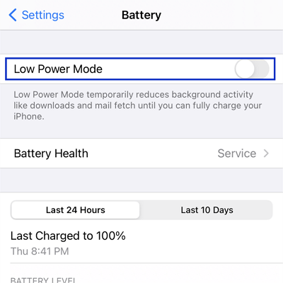 low power mode