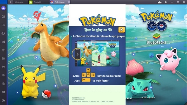 play pokemon go with bluestacks