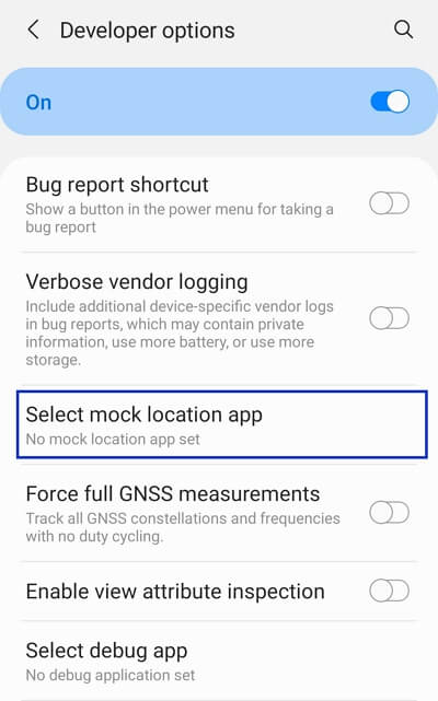 select mock location app