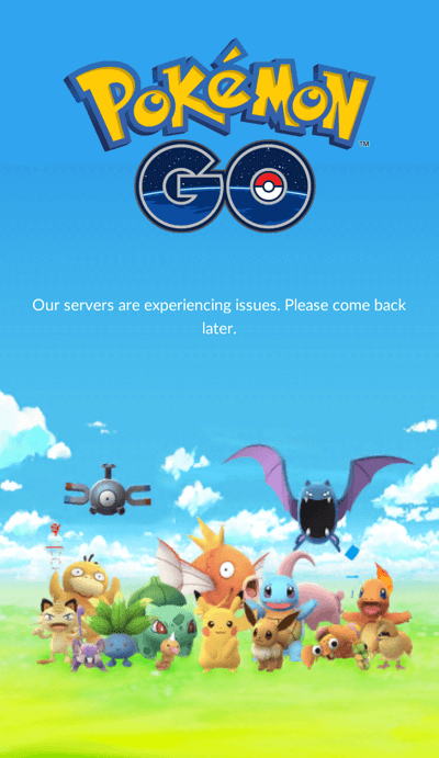 pokemon go server status