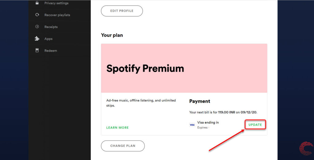 cannot log in to spotify