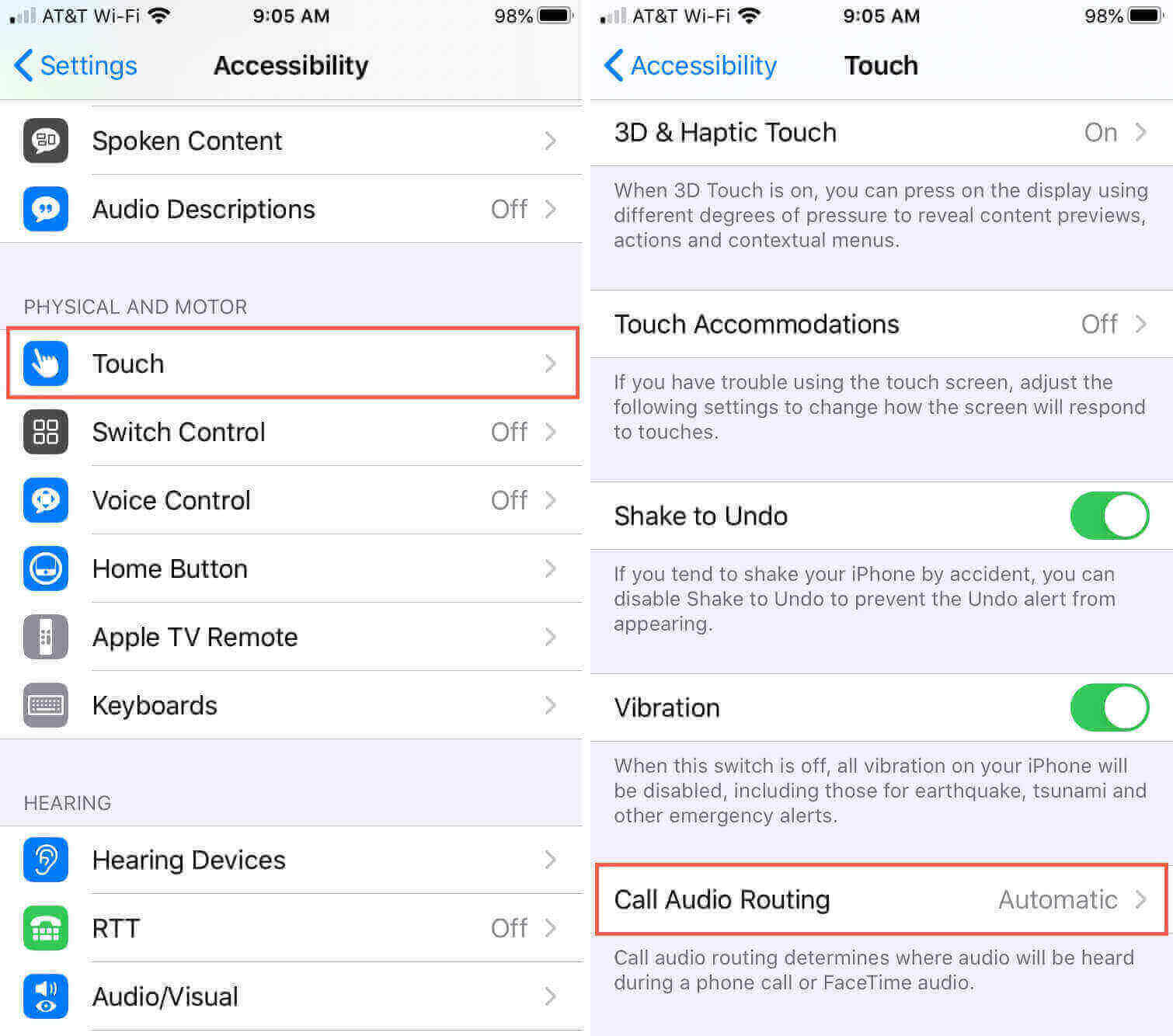 Adjust Call Audio Routing