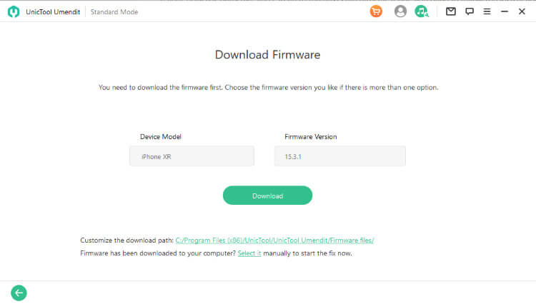 download the firmware