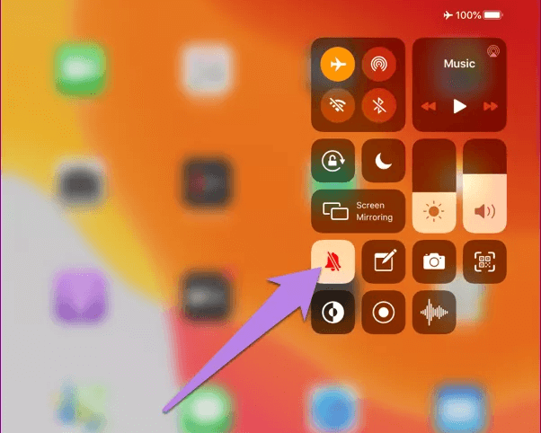 ipad slience mode