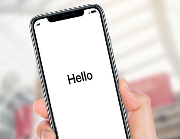 iPhone stuck on hello screen