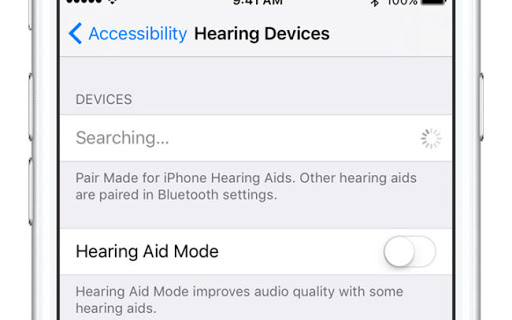 Turn on Hearing Aid Compatibility/Mode