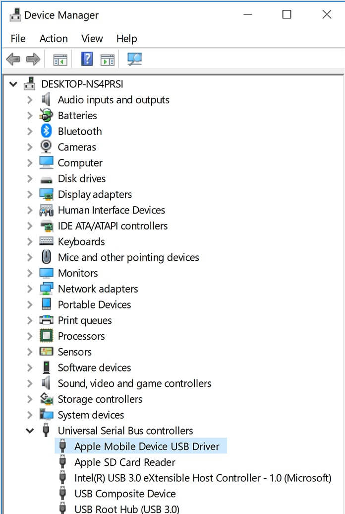 update apple mobile device usb driver