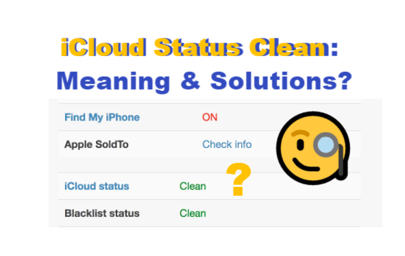 iCloud status clean